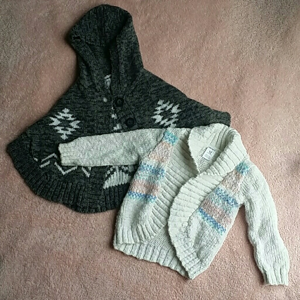 2 baby girl sweaters (get for 50% off bundled)